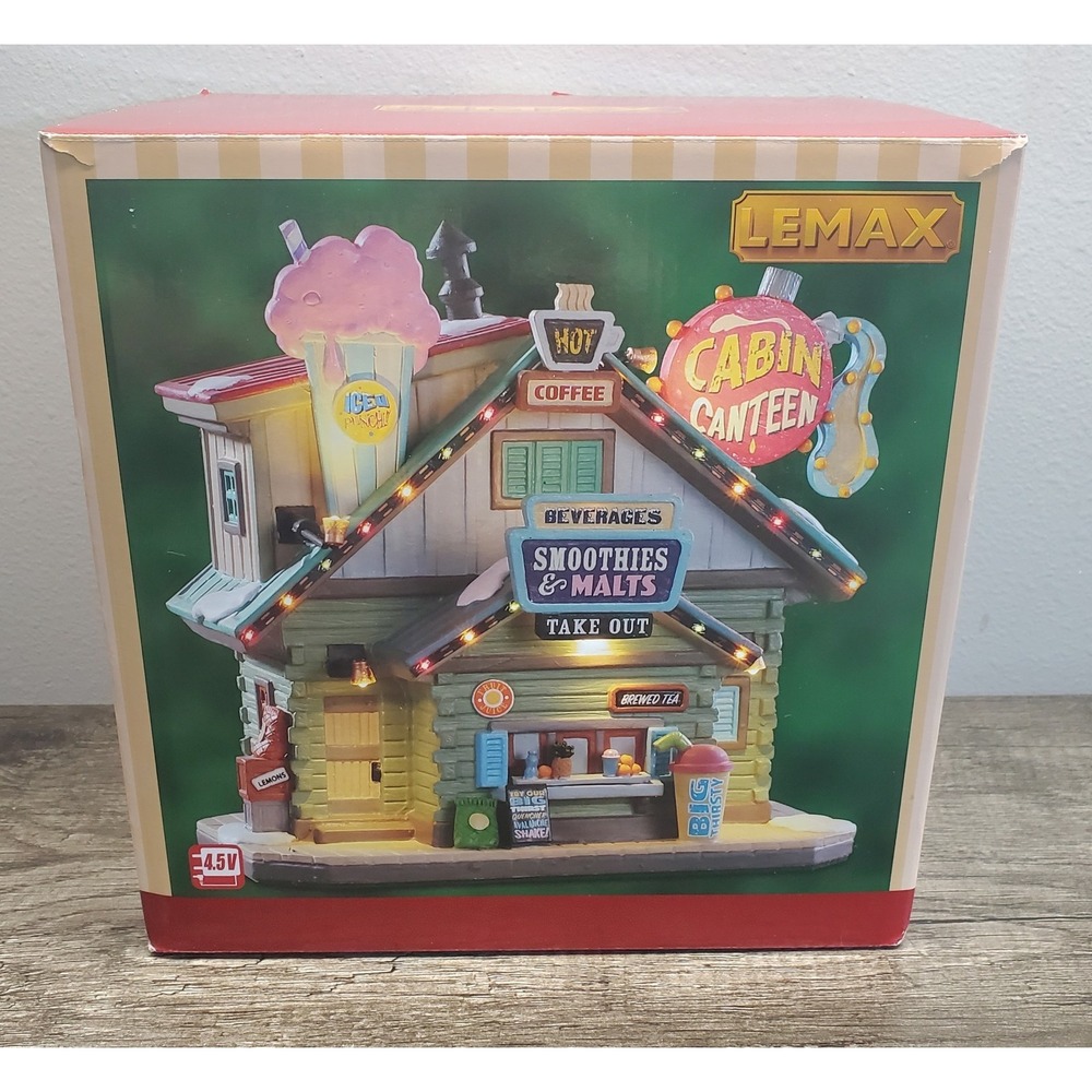 Lemax Vail Village Cabin Canteen Christmas Lighted Building #95470 Malts Boxed